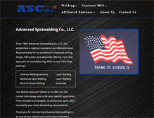 Tablet Screenshot of advancedspotwelding.com